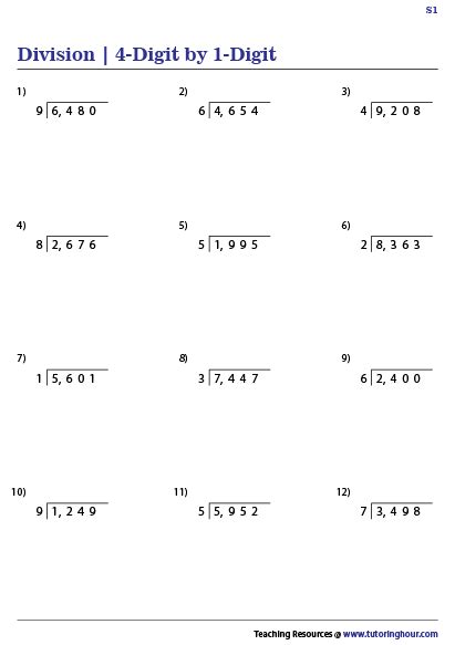 how to divide 4 digit number by 4 digit number|Long Division .